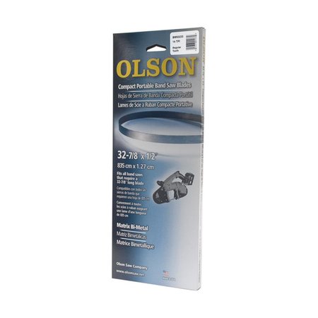 OLSON Bi-Metal Portable Band Saw Blade - 14 TPI; 111 x 0.5 x 0.02 in. Thick 2806891